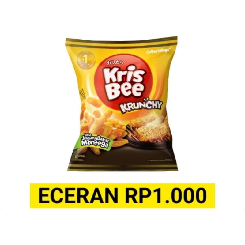 

Krisbee Krunchy Jagung Bakar mentega 10gr (Eceran Rp1.000)