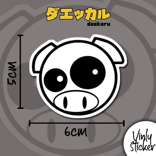 

sticker vinly subaru pig manga mascot