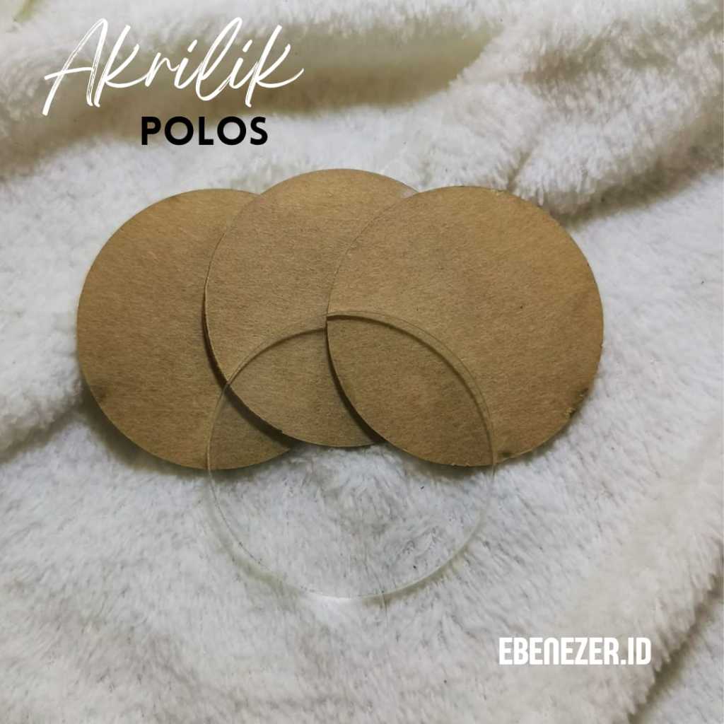 READY STOCK Akrilik bulat polos akrilik bentuk bulat bening Variasi :