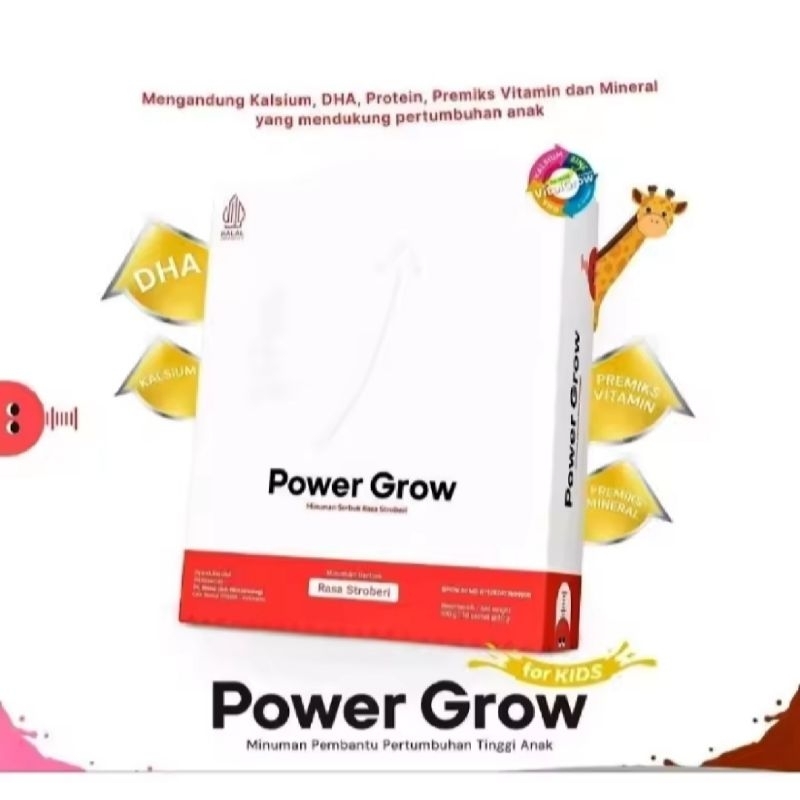 

Power Grow Susu Peninggi Badan Original 1 Box Isi 10 Sachet 20g