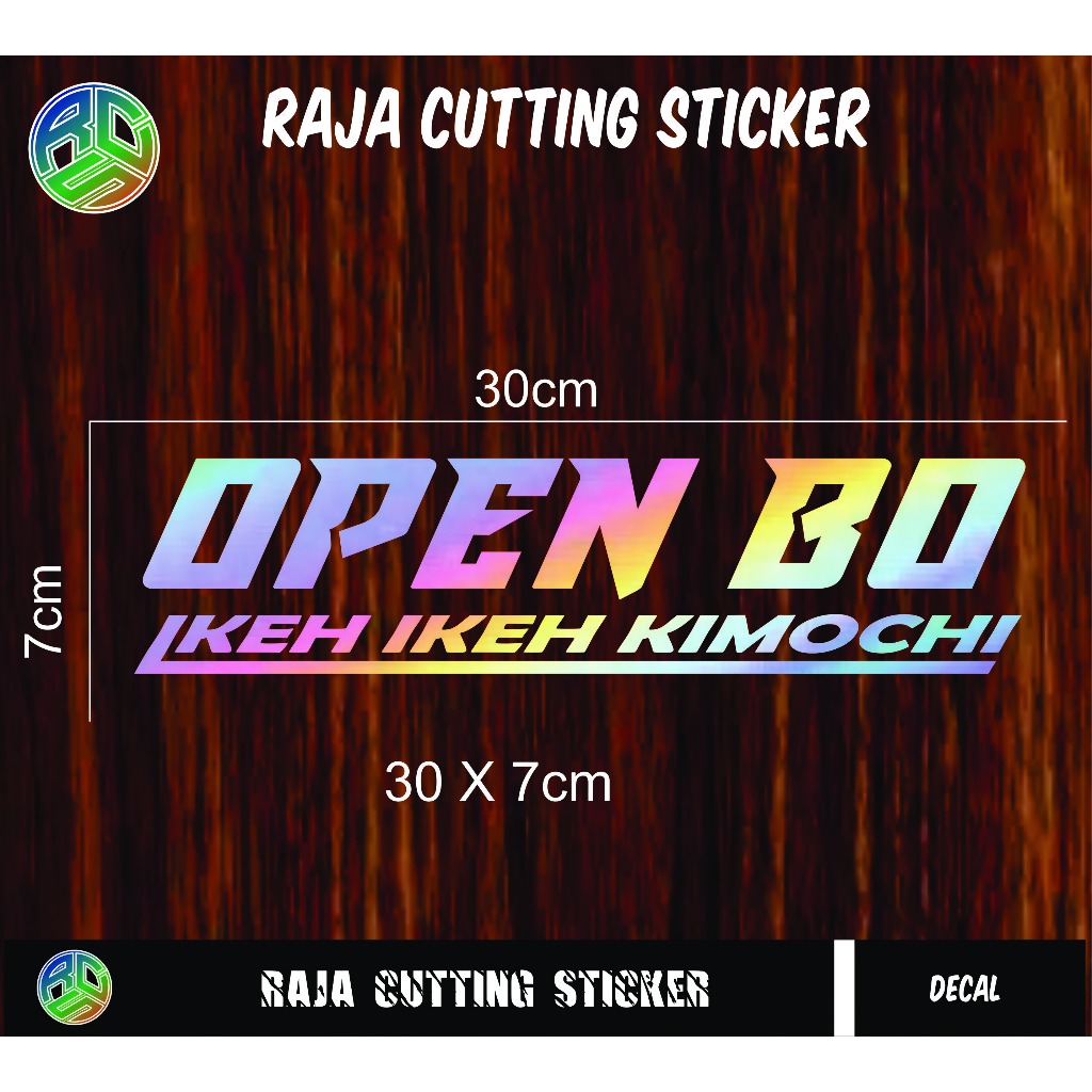 VIRAL Sticker CUtting OPEN BO (Nmax,Scoopy,Aerox,Vino,PCX)