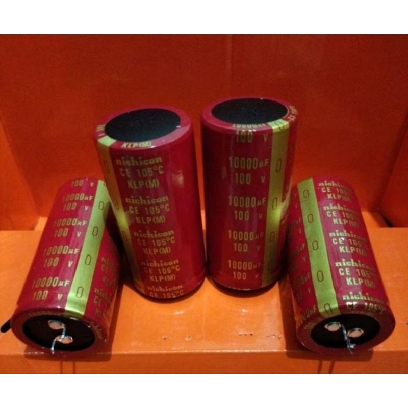 Elco nichicon 10000uf 100vol red capasitor elco 10rb 100vol