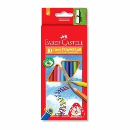 

PENSIL WARNA FABER CASTELL TRIANGULAR 10 WARNA