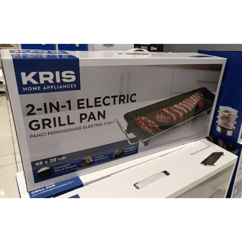 kris grill pan listrik wajan panggang bbq barbeque elektrik griller