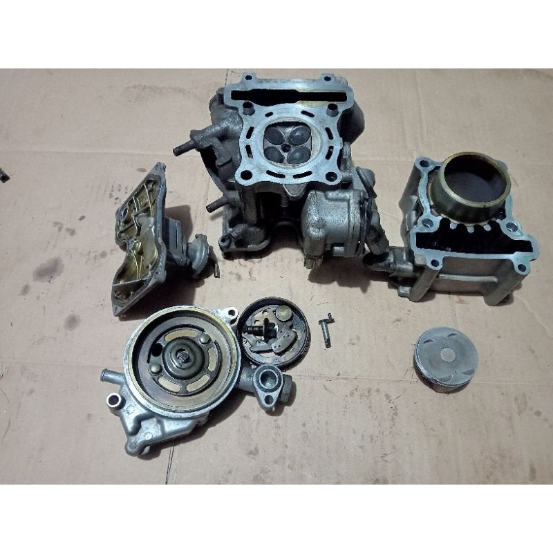 BLOK head silinder cop boring isian Yamaha Vixion lama old original cabutan