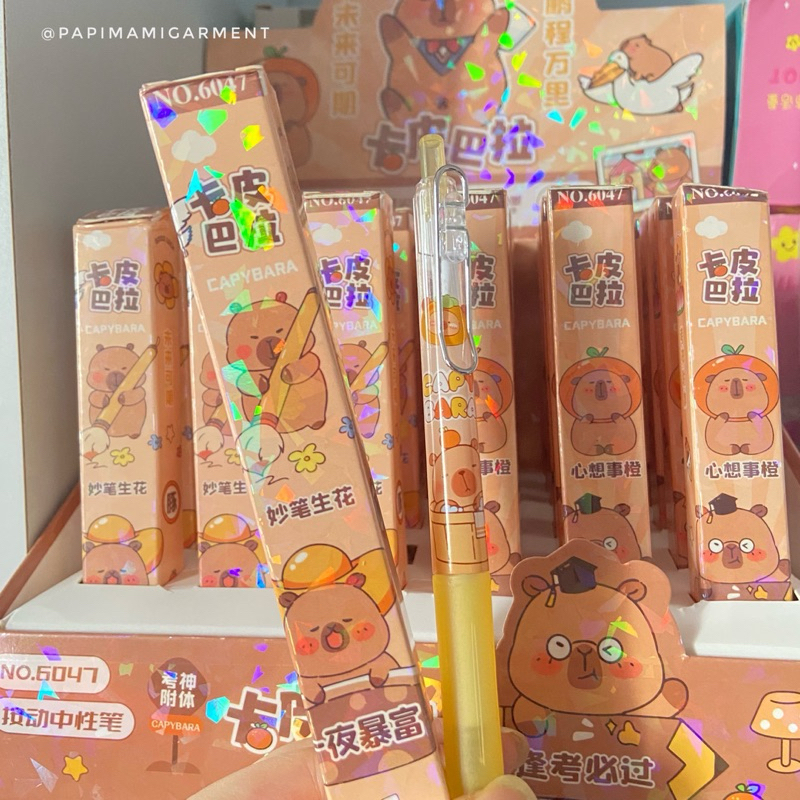 

Blind Box Pen Capybara Pulpen Tinta Biru!!