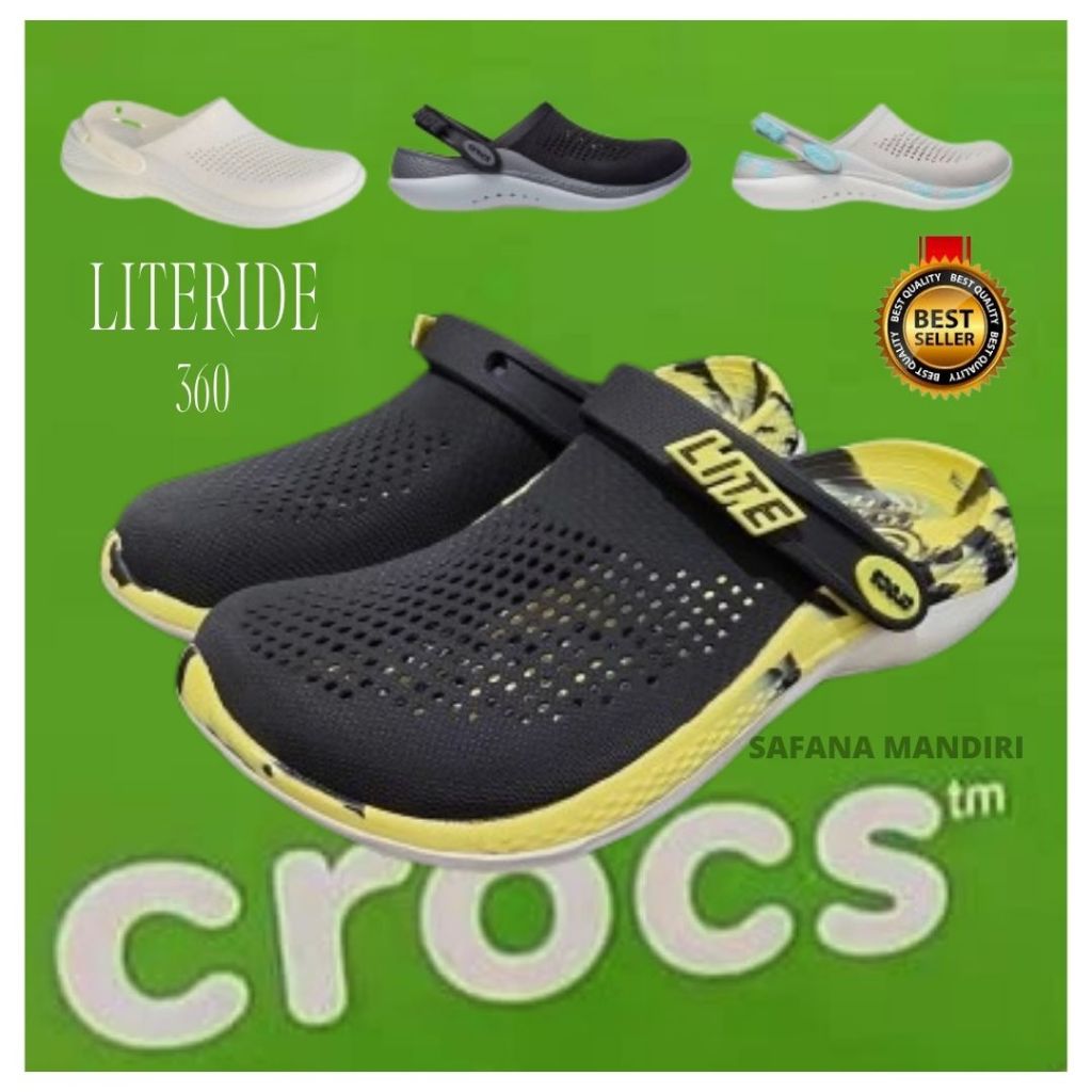 Sepatu Sandal Elegan CROCS LITERIDE 360 MESH Exclusive Brand Luxury