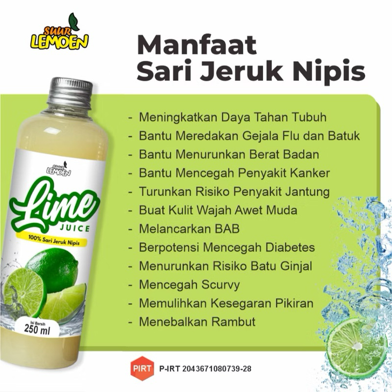 

Sari Jeruk Nipis Murni / Pure Lime Juice @500ml