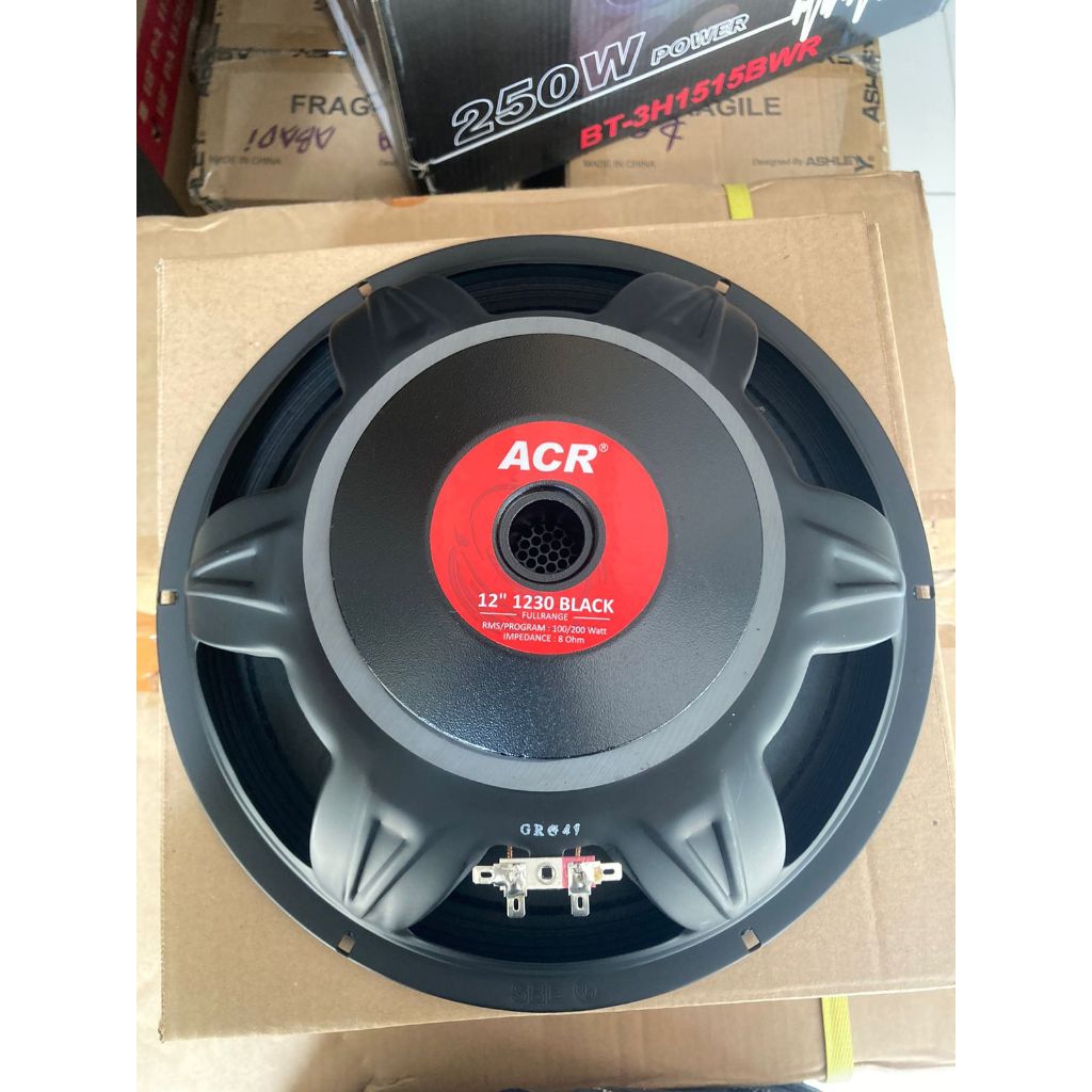Speaker ACR 1230 Black 12 inch Fullrange Original Speaker 12in ACR 1230 Black 12 in