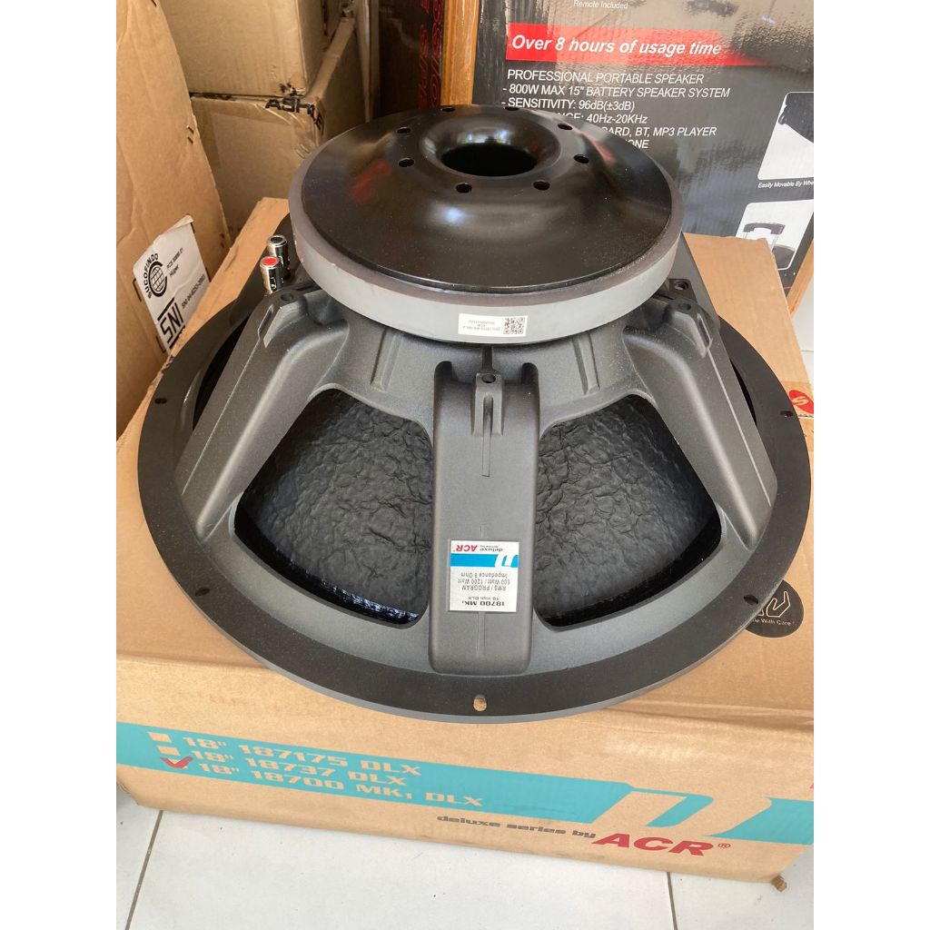Speaker ACR Deluxe 18700 New 1200 Watt 18 in
