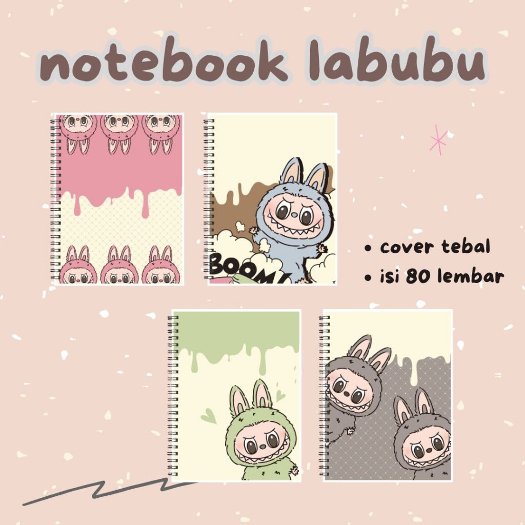

Labubu Notebook Buku Tulis Lucu