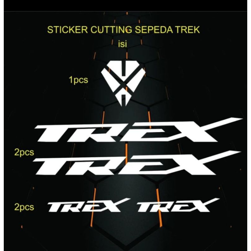 Cutting Sticker Sepeda BMX Keren Trex