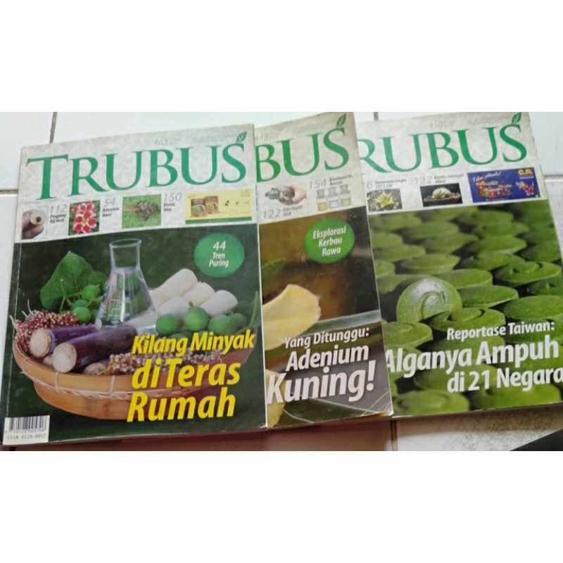 majalah trubus bekas