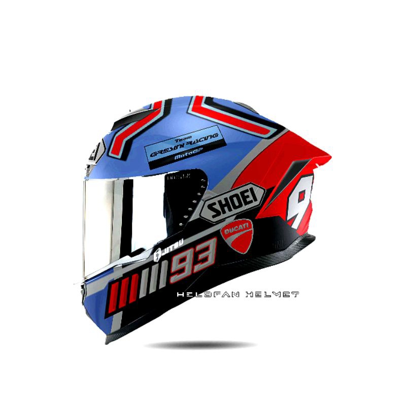 helm full repaint motif gresini racing 93
