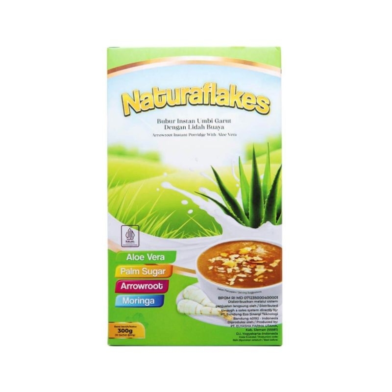 

[Harga Promo Spesial] Naturaflakes Bubur Instan Umbi Garut dengan Lidah Buaya