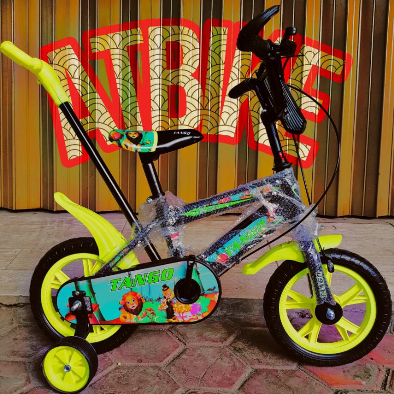 sepeda anak laki laki BMX ukuran 12 ban busa dorong