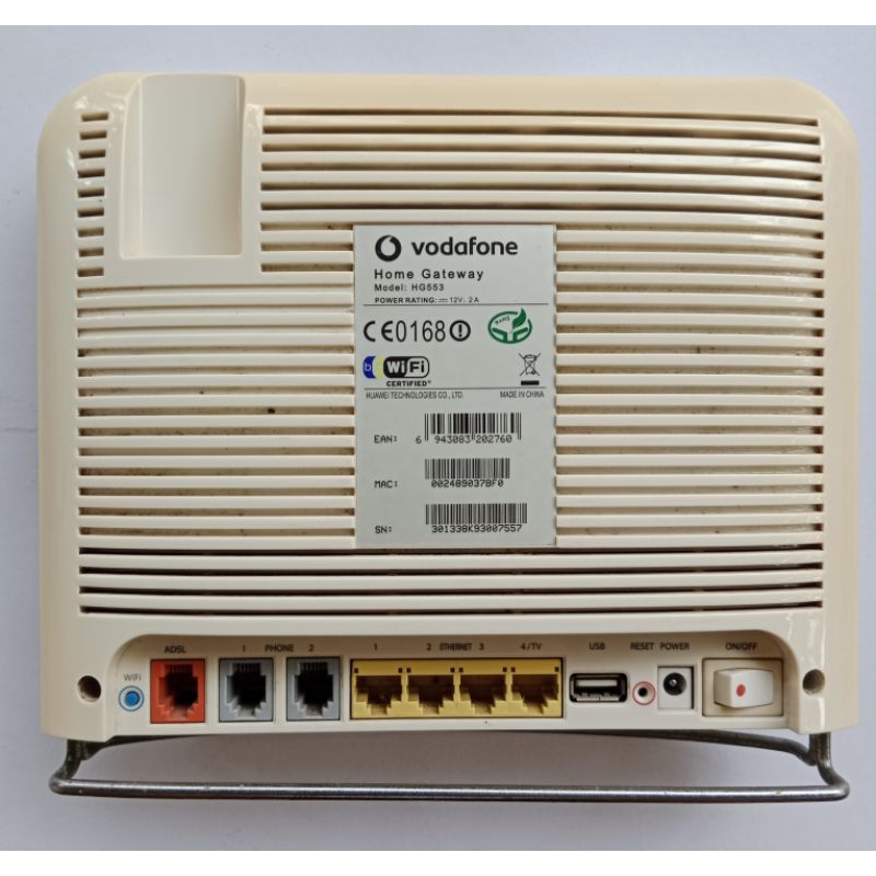 Home Gateway VODAFONE HG553. Router. Bisa Modem USB / LAN. Bekas.