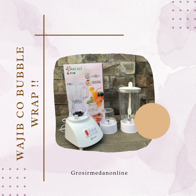 BLENDER OMICKO KACA 2IN1 / BLENDER KACA OMICKO