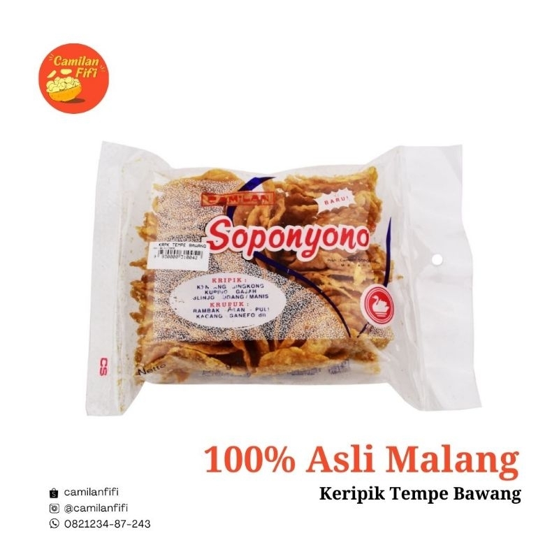 

KERIPIK TEMPE BAWANG SOPONYONO