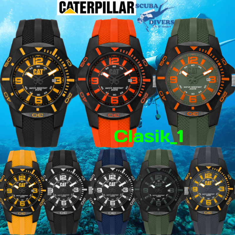 Original 100% Jam Tangan Pria Caterpillar Diver CAT LR.161.21.137 CAT LR.161.21.131 CAT LR.161.23.13