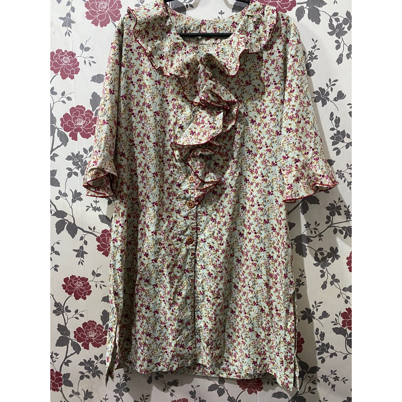 preloved tunik bunga