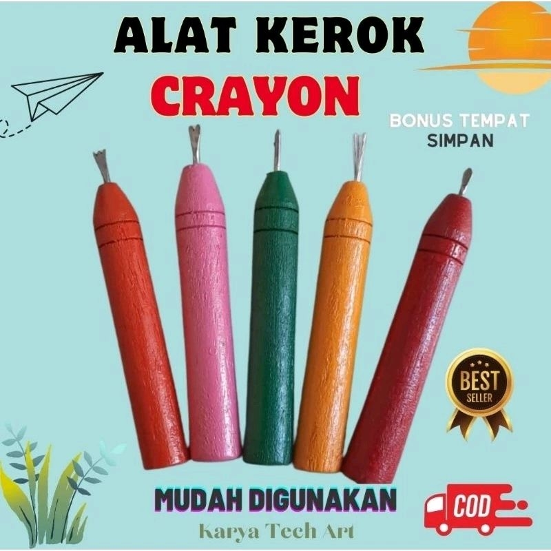 

Alat kerik gores kerok gambar + Bonus box tempat untuk simpan (Gagang kayu)