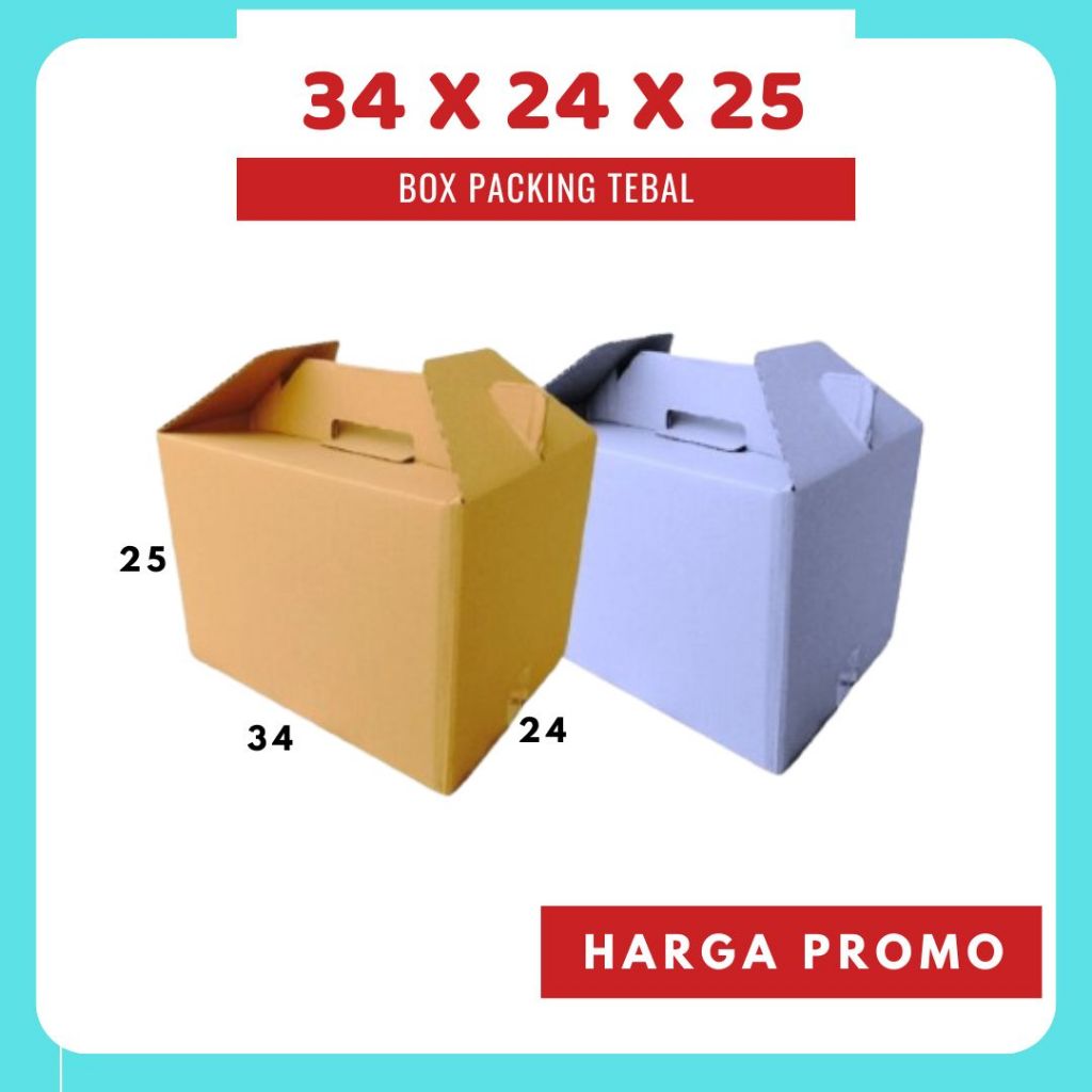 

Box 34x25x25 cm (Jinjing) Gable Box Kardus/kartonPolos/buah/hampers/parcel/parcell/lebaran/iedmubarak