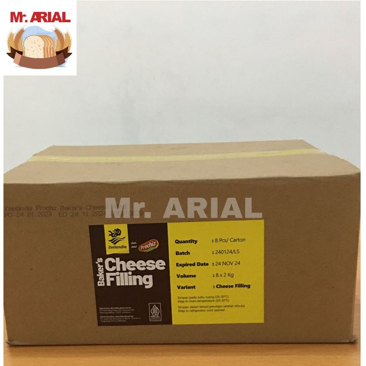 

Zeelandia Prochiz Bakers Cheese Filling 8 x 2 Kg / Filling Keju Prochiz Zeelandia 8×2 Kg