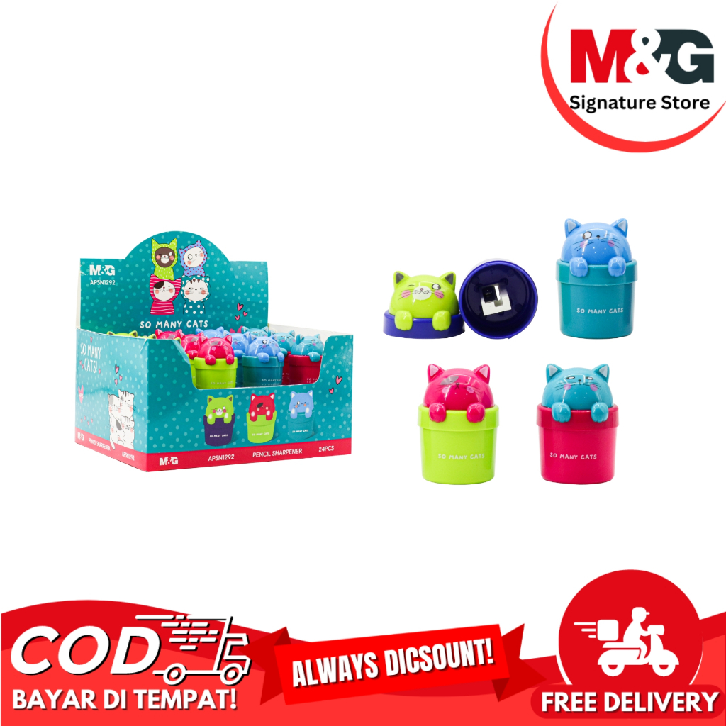 

Rautan Sharpener M&G So Many Cats Serutan Tabung Bentuk Kucing #APSN1292 - Harga Satuan