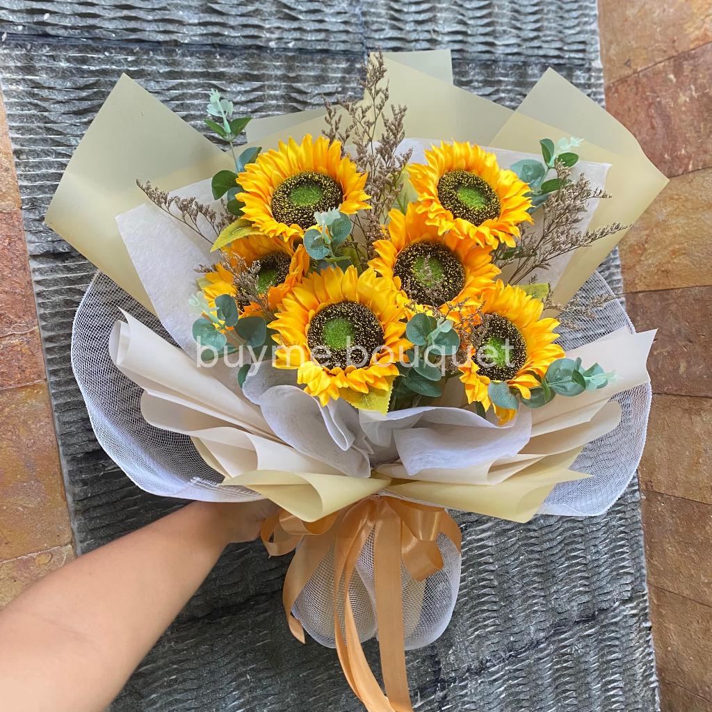 BUKET ARTIFICIAL/PALSU BUNGA MATAHARI BUKET MEDAN
