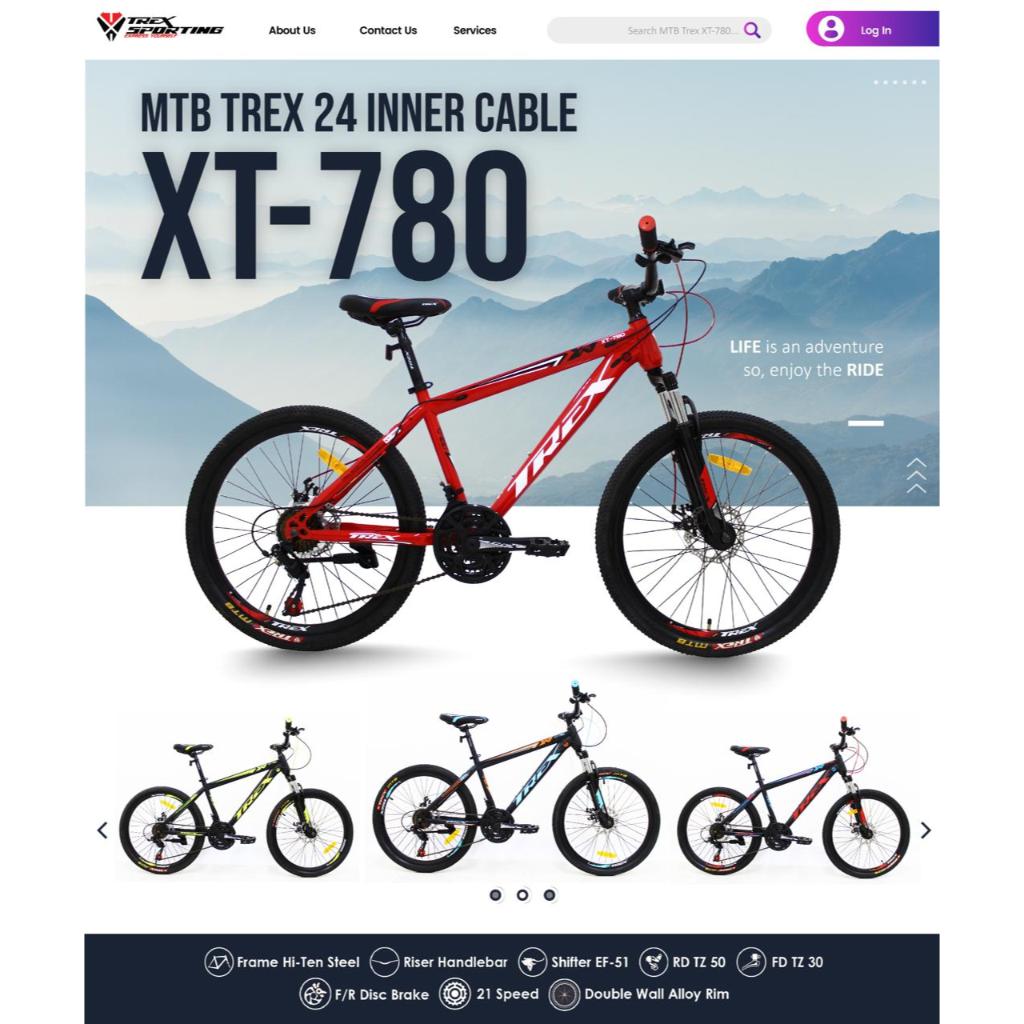 BATAM ONLY Sepeda Gunung 24 MTB TREX REM CAKRAM