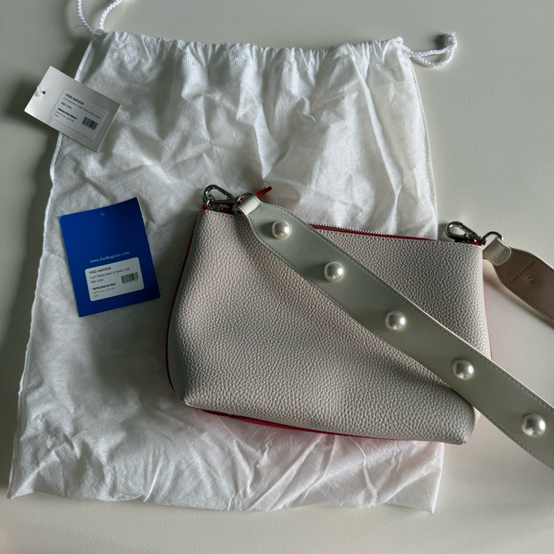 Tas Shoulder Bag Find Kapoor - Flat Pingo Bag Pearl Edition - Two Color: Red, White