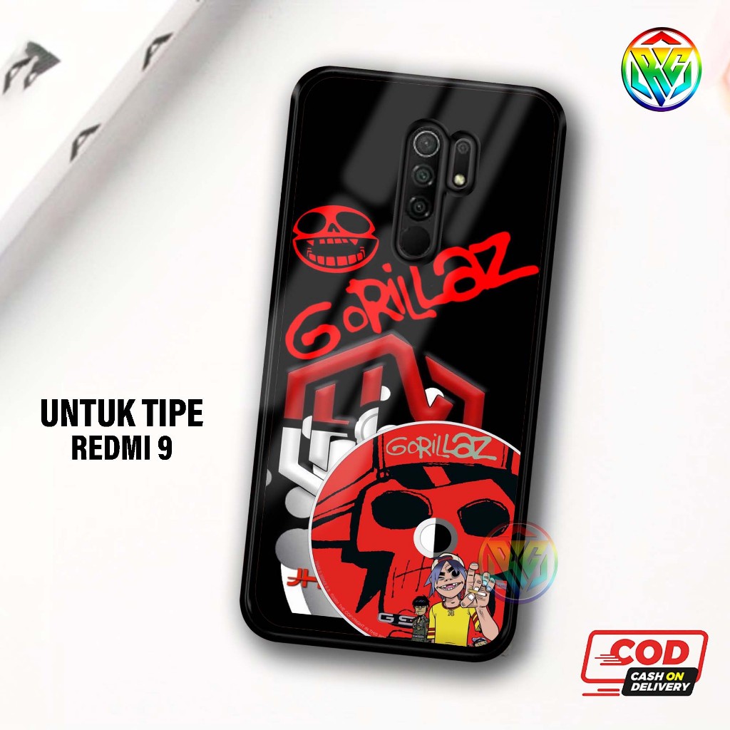Real Case Xiomi Redmi 9 Terbaru Case kilau - New Case Glossy casing Hp Xiomi Redmi 9 [Motif GORILAZ]