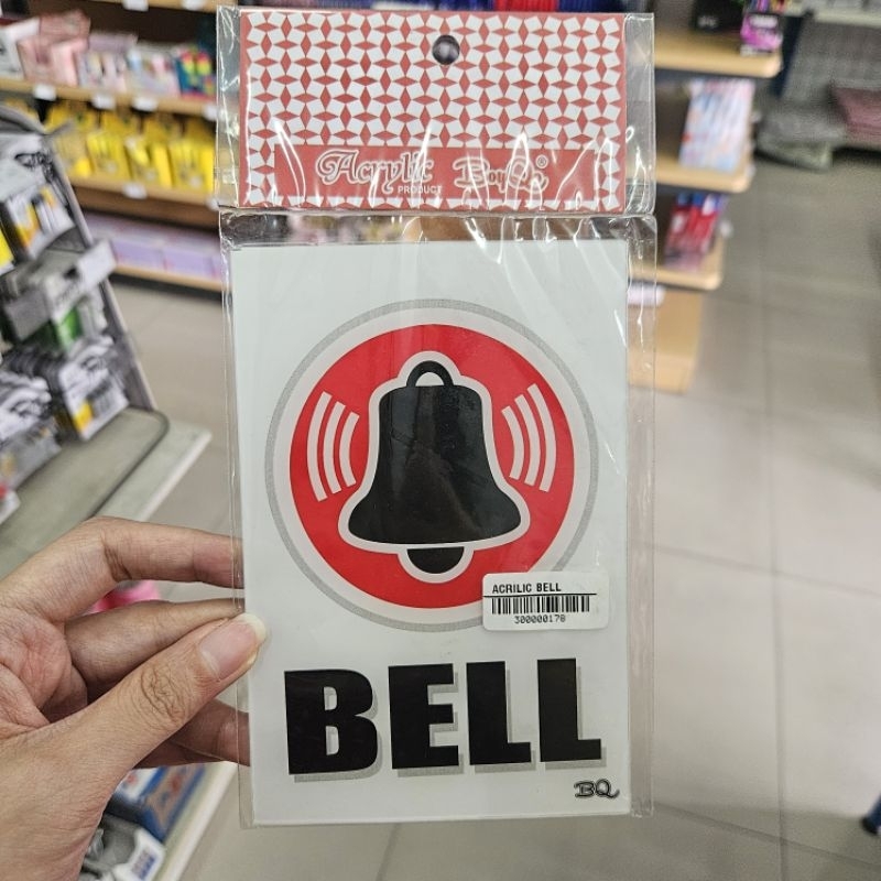 

papan acrylic sign board akrilik logo bell