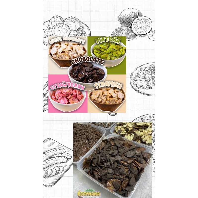 

KripikPisangLumer coklat fullpenuh berbagai toping