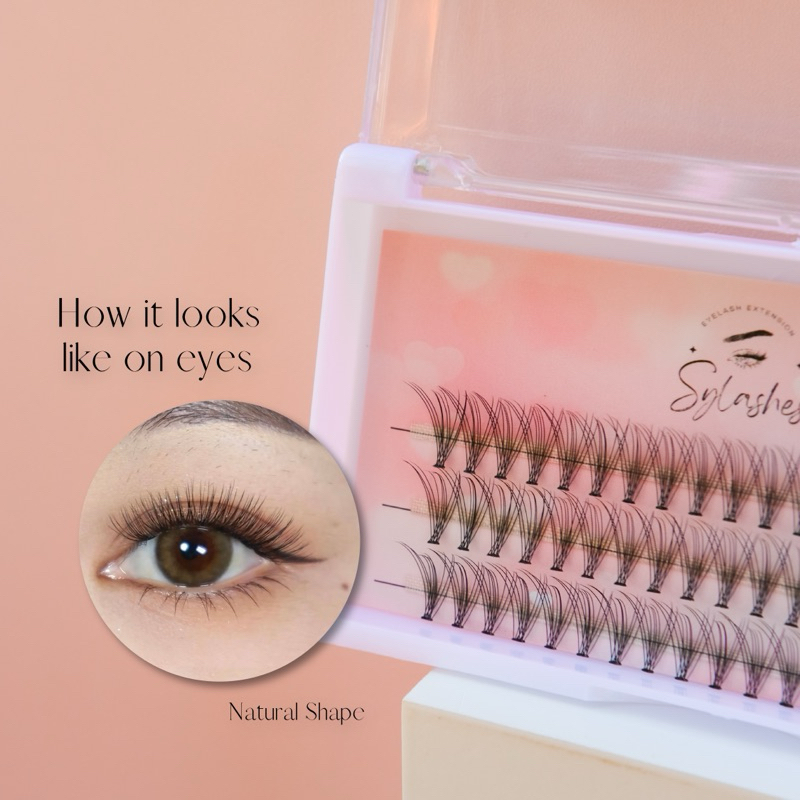 Bulu mata palsu eyelash extension pasang sendiri Natural shape