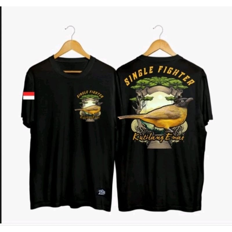 KAOS SINGLE FIGHTER BURUNG KUTILANG EMAS // KUTILANG
