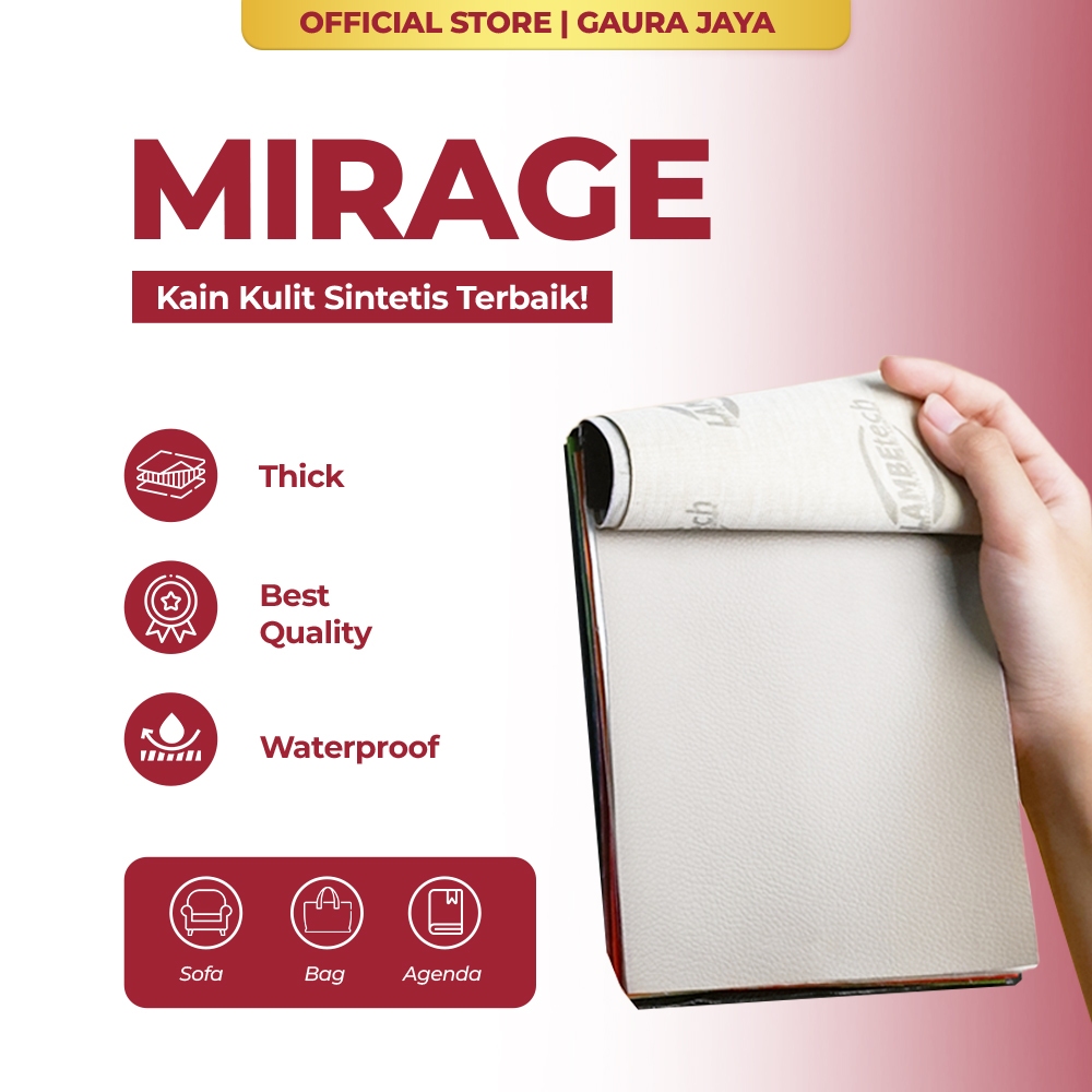 Kain Mirage - Kain Kulit Sintetis Sofa Kain Tekstil Meteran