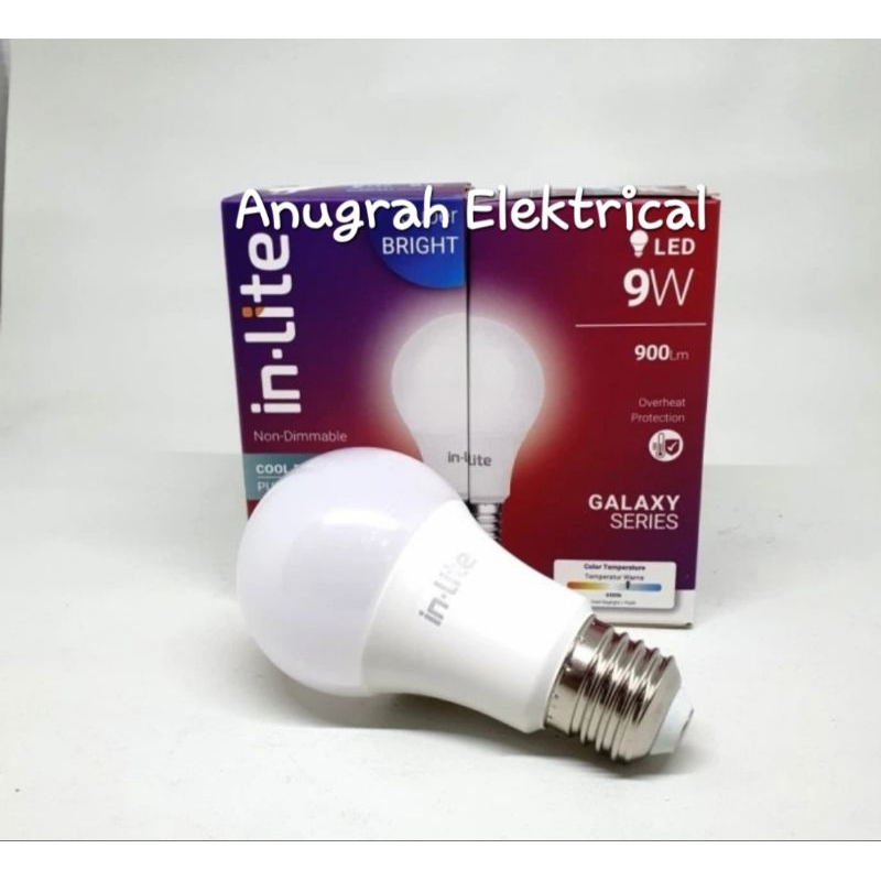 Lampu In-lite led Bohlam 9 watt