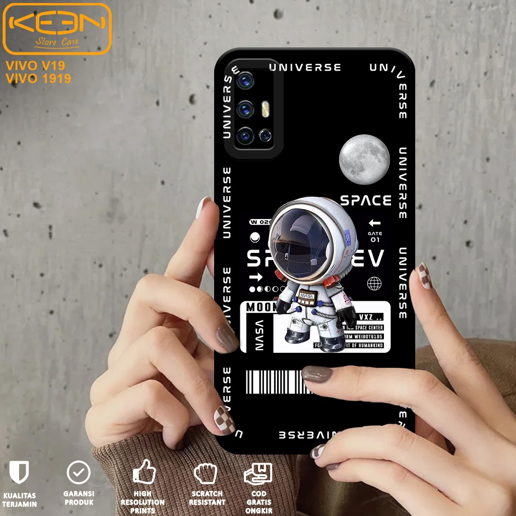 Case Hp Vivo 1919 - Casing Hp Vivo 1919 Motif Astronot - Case Procamera - Softcase Hp Vivo 1919 - Si