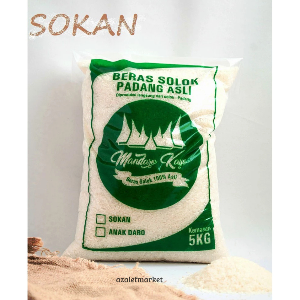 

✴ Beras Padang Solok - Sokan 5kg ➪