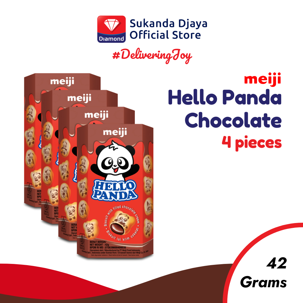 

Meiji Hello Panda Biskuit Chocolate Snack Ringan 42 Gr (4 pcs)