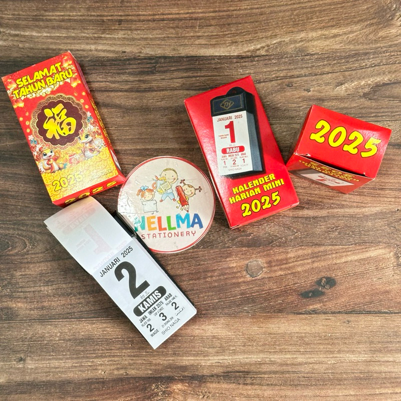 

Kalender Harian Mini 2025 Untuk di Dashboard Mobil / Meja Kantor