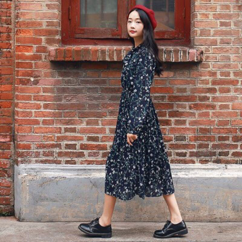 Dress Floral korean