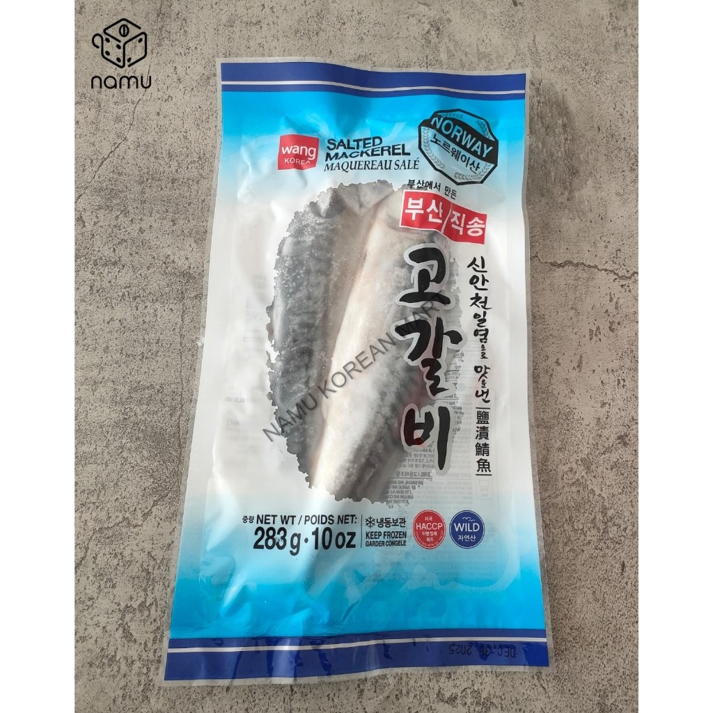 

Salted Mackerel (GOKALBI) 283gr / Ikan Mackerel Beku / Mackarel Fillet / Frozen Food / Korean Mackerel