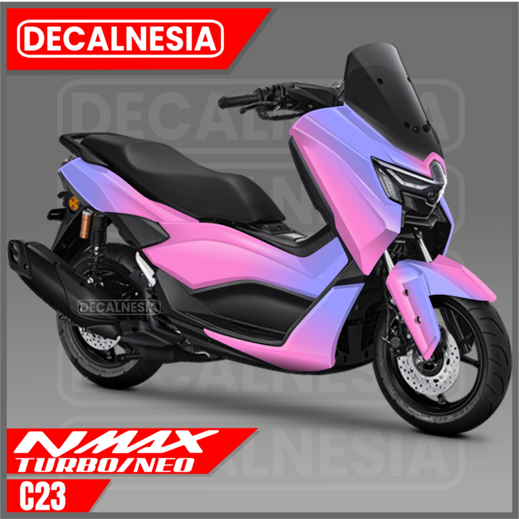 Decal Stiker Nmax Turbo Full Body Sticker Motor Nmax Neo S Variasi Simple Racing Modif Skotlet Maxi 