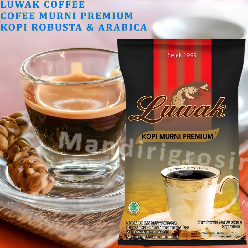 

Minuman Coffe Murni Premium * Luwak Coffee * Kopi Robusta & Arabica * 120gr