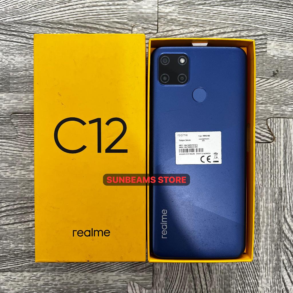 Realme C12 3/32 Second Fullset Bekas Resmi