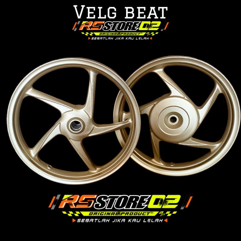 Velg Depan Belakang Beat Karbu pnp Beat Fi Beat Street Original AHM