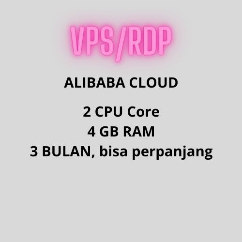 VPS/RDP Alibaba Cloud 3 Month